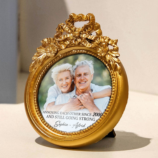 Annoying Each Other Since And Still Going Strong - Personalized Vintage Picture Frame