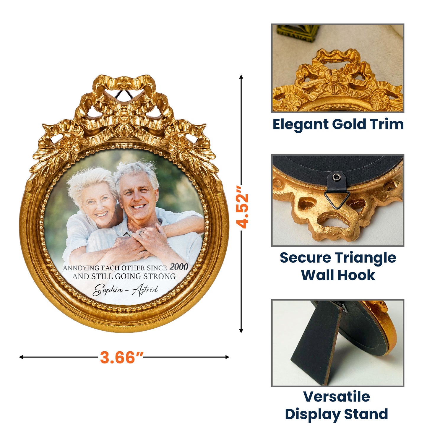 Annoying Each Other Since And Still Going Strong - Personalized Vintage Picture Frame