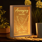 Annoying Each Other Since From Our First Kiss Till Our Last Breath - Personalized Frame Light Box
