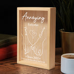 Annoying Each Other Since From Our First Kiss Till Our Last Breath - Personalized Frame Light Box