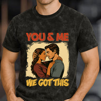 Annoying Each Other Since Retro Comic Style - Personalized Photo Acid Wash T‑Shirt