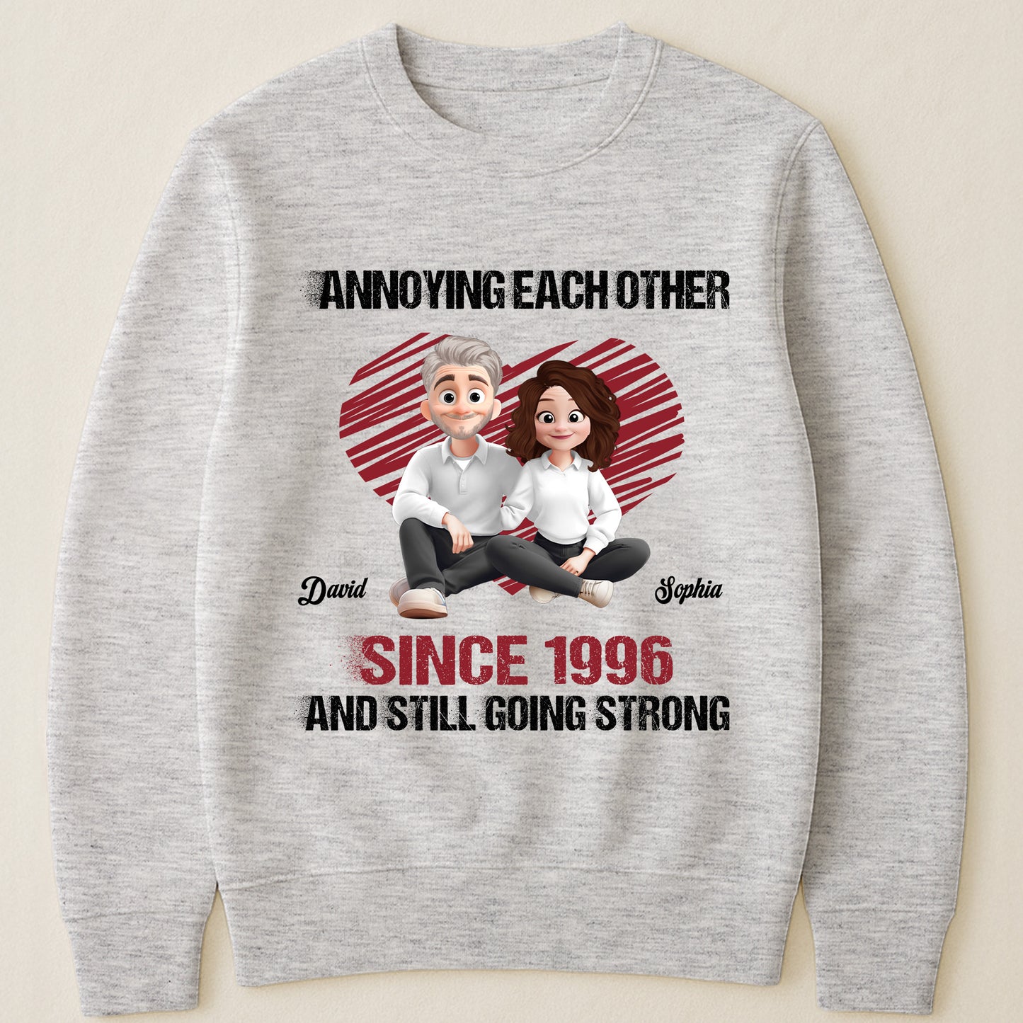 Annoying Each Other Since & Still Going Strong New Version - Personalized Couple Matching Shirts