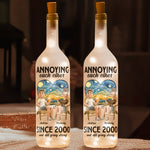 Annoying Each Other Since & Still Going Strong - Personalized Bottle Lamp