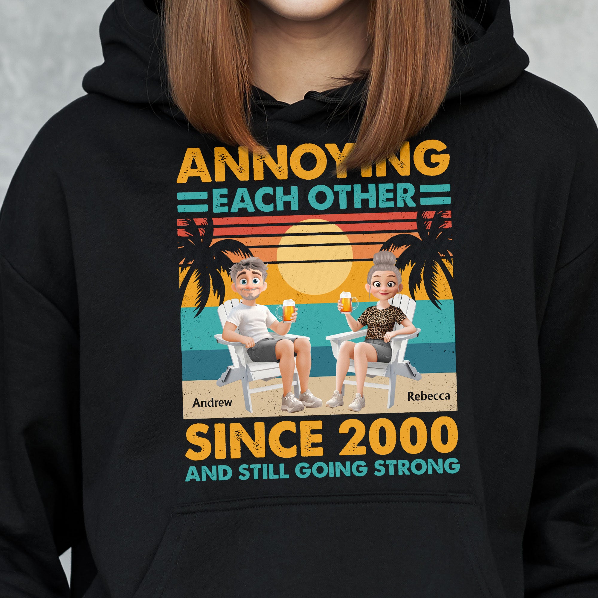 Annoying Each Other Since & Still Going Strong - Personalized Couple Matching Shirts