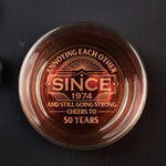 Annoying Each Other Since & Still Going Strong - Personalized Engraved Whiskey Glass