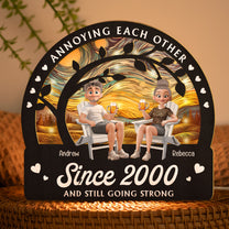 Annoying Each Other Since & Still Going Strong - Personalized Lantern Night Light