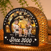 Annoying Each Other Since & Still Going Strong - Personalized Lantern Night Light