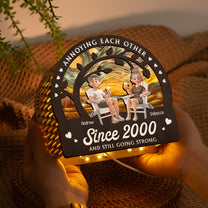 Annoying Each Other Since & Still Going Strong - Personalized Lantern Night Light