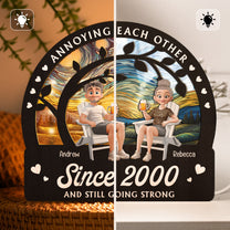 Annoying Each Other Since & Still Going Strong - Personalized Lantern Night Light