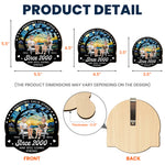 Annoying Each Other Since & Still Going Strong - Personalized Wooden Car Visor Clip