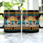 Annoying Each Other Since & Still Going Strong Vintage Couple Mug - Personalized Mug
