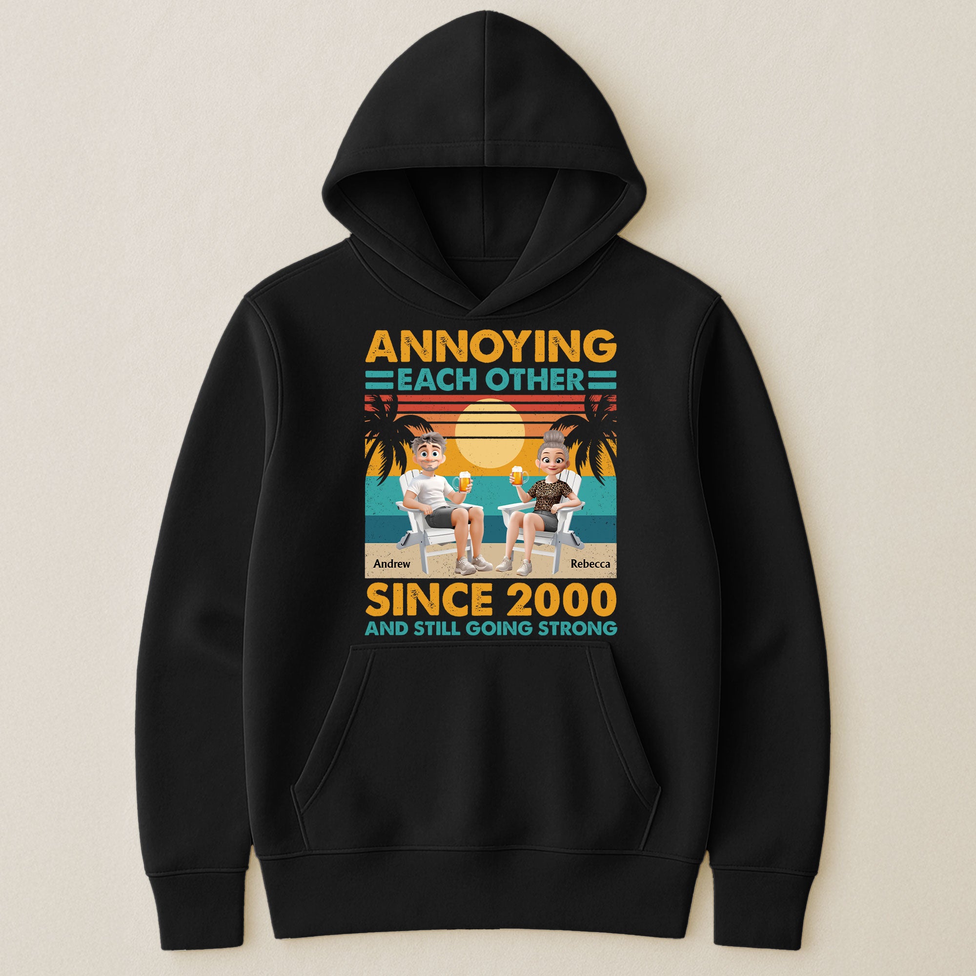 Annoying Each Other Since & Still Going Strong Vintage Couple Shirt - Personalized Shirt
