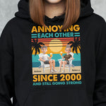 Annoying Each Other Since & Still Going Strong Vintage Couple Shirt - Personalized Shirt