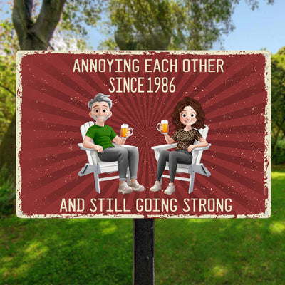 Annoying Each Other Vintage Retro Style New Version - Personalized Metal Sign