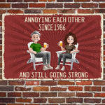Annoying Each Other Vintage Retro Style New Version - Personalized Metal Sign