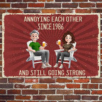 Annoying Each Other Vintage Retro Style New Version - Personalized Metal Sign
