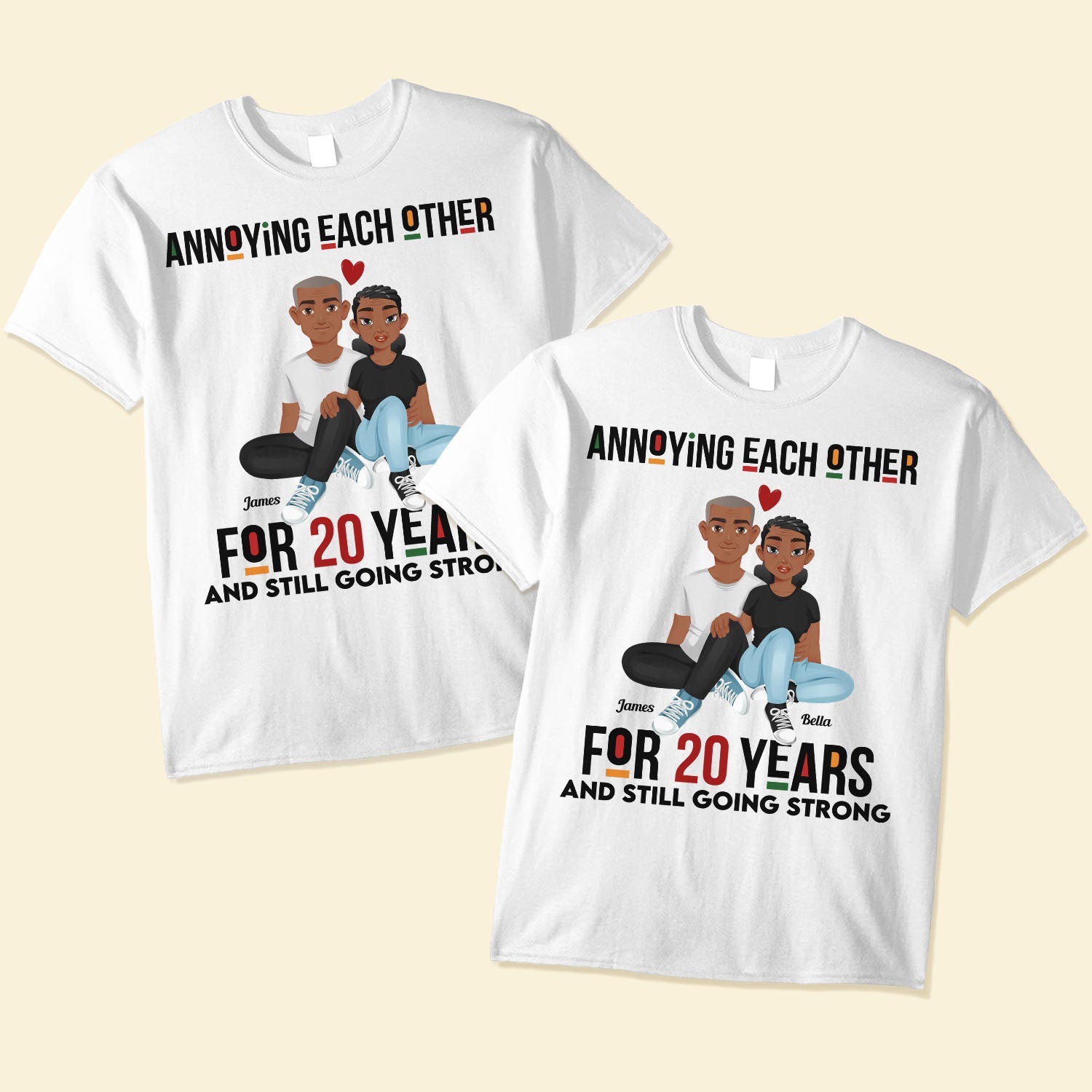 Annoying Other For Years Personalized Matching Couple Shirts -