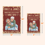 Annoying-Each-Other-Since-Custom-Photo-Cartoon-Style-Personalized-Metal-Sign-4