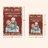 Annoying-Each-Other-Since-Custom-Photo-Cartoon-Style-Personalized-Metal-Sign-4