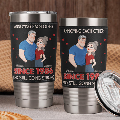Annoying Each Other Since & Still Going Strong New Version - Personalized 20oz Tumbler