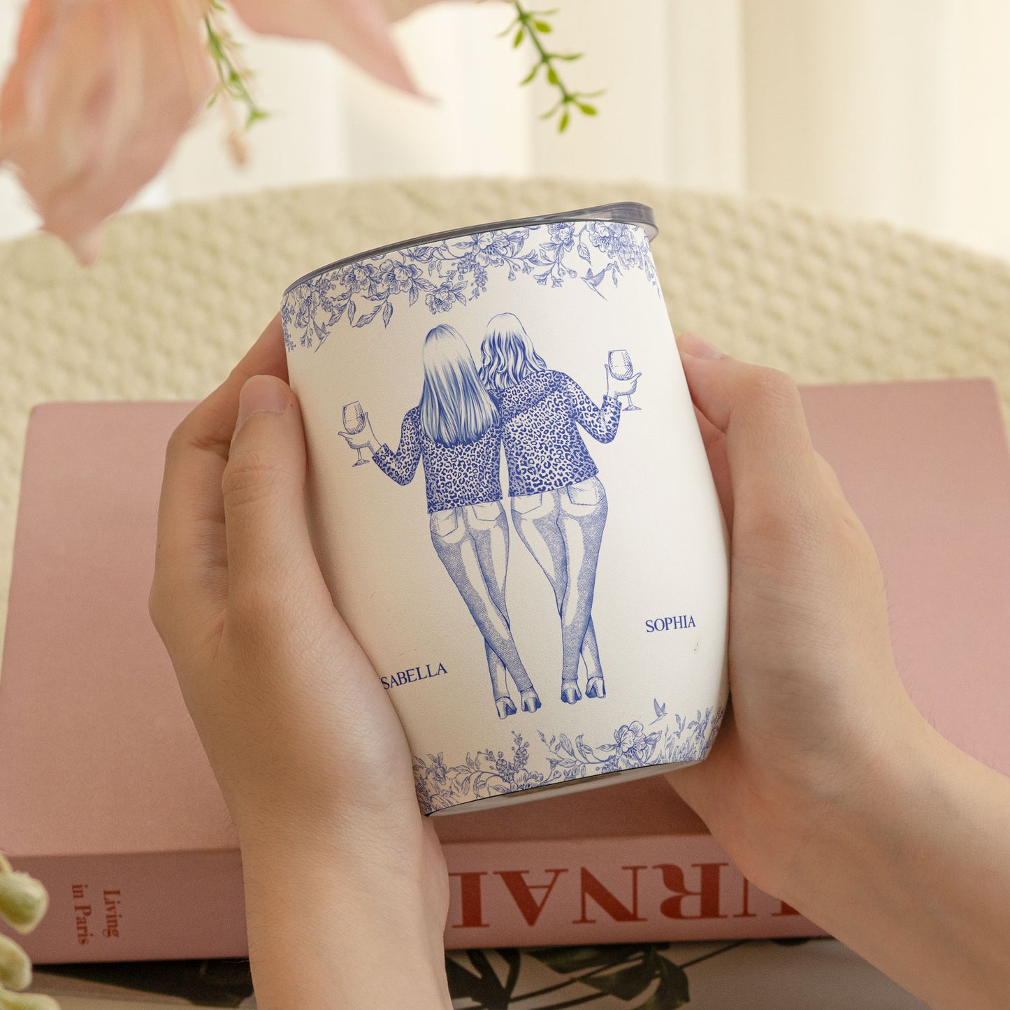 Another Year Of Bonding Over Alcohol - Personalized Wine Tumbler