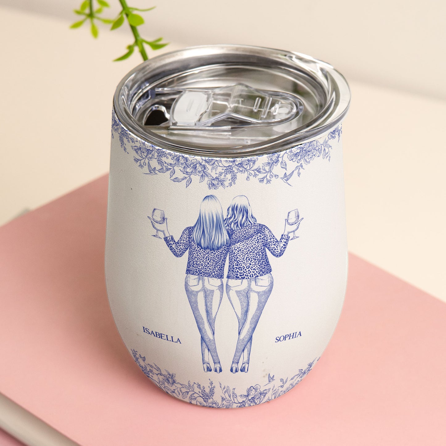 Another Year Of Bonding Over Alcohol - Personalized Wine Tumbler