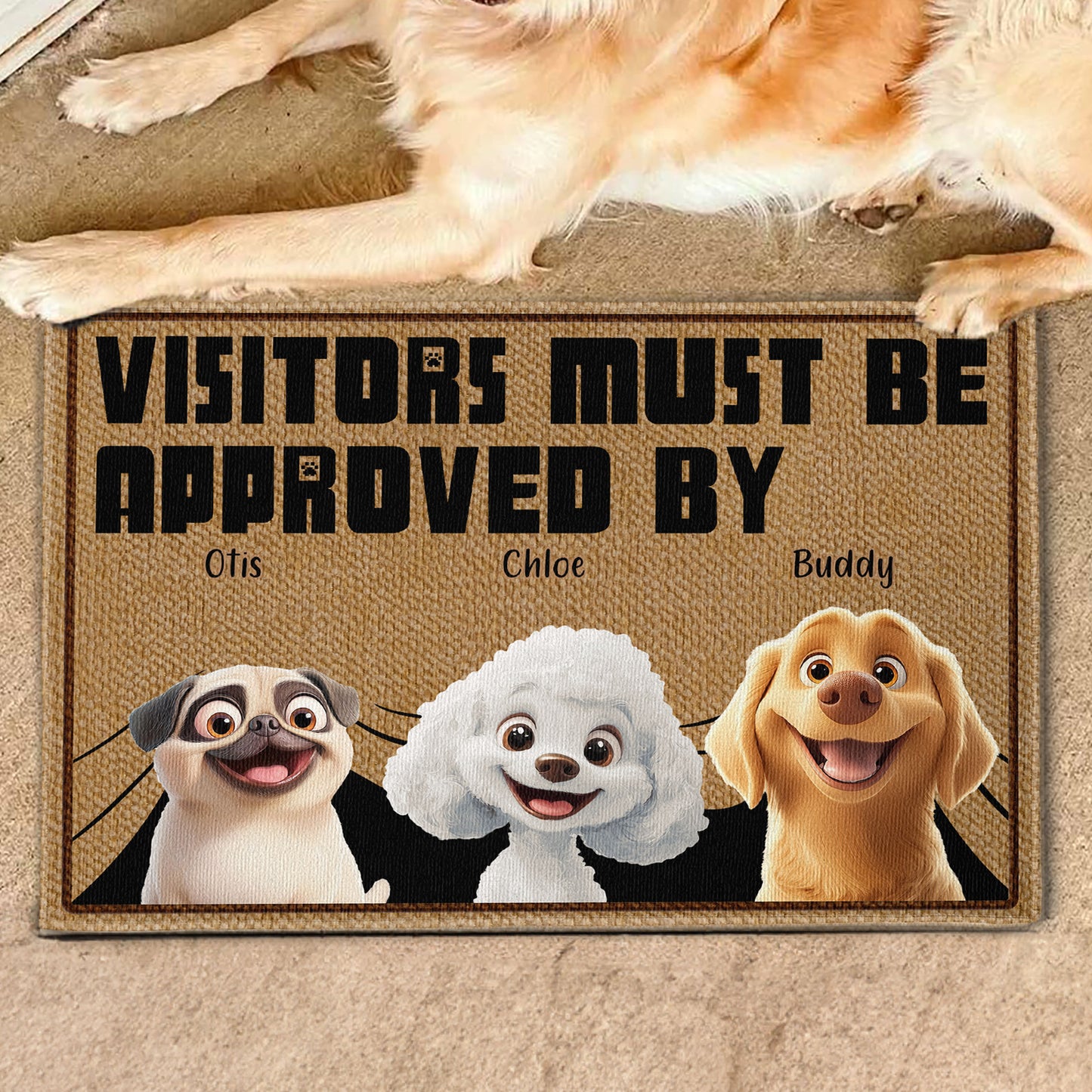 Approved By Dogs - Personalized Doormat