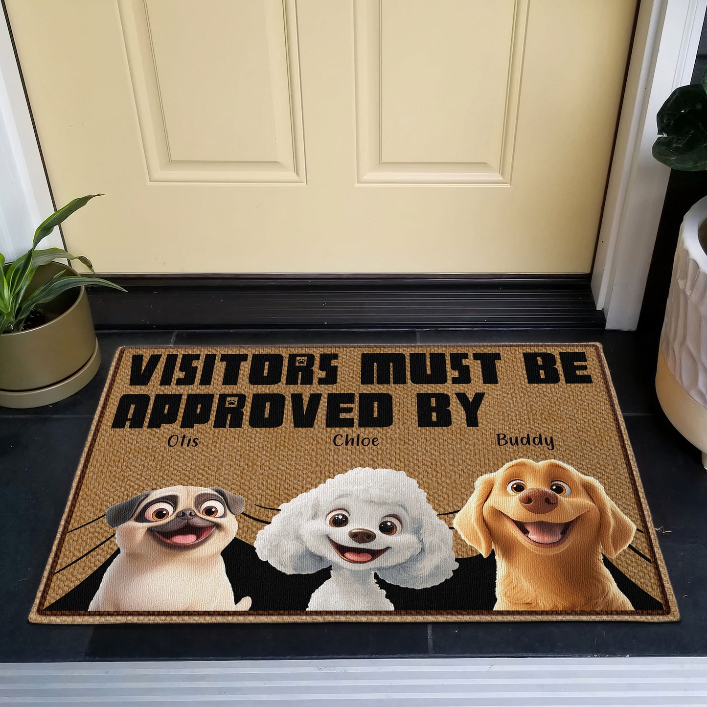 Approved By Dogs - Personalized Doormat