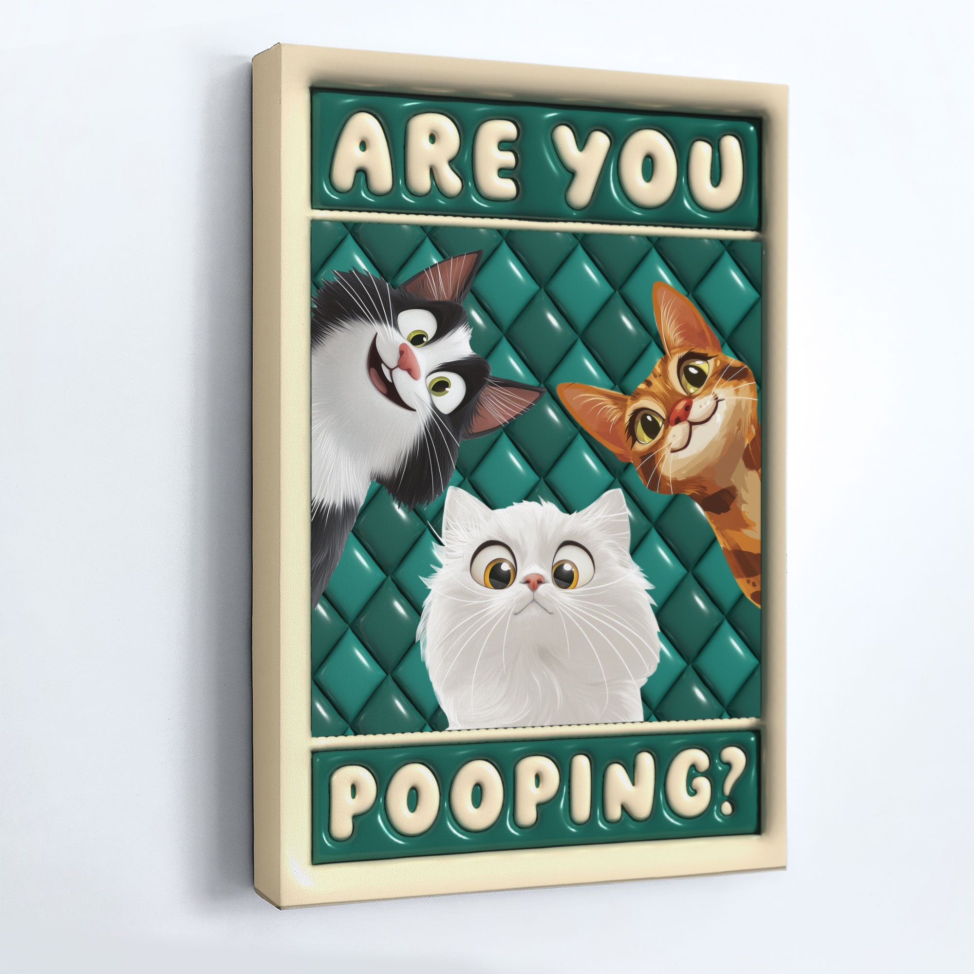 Are You Po*ping? - Personalized Wrapped Canvas