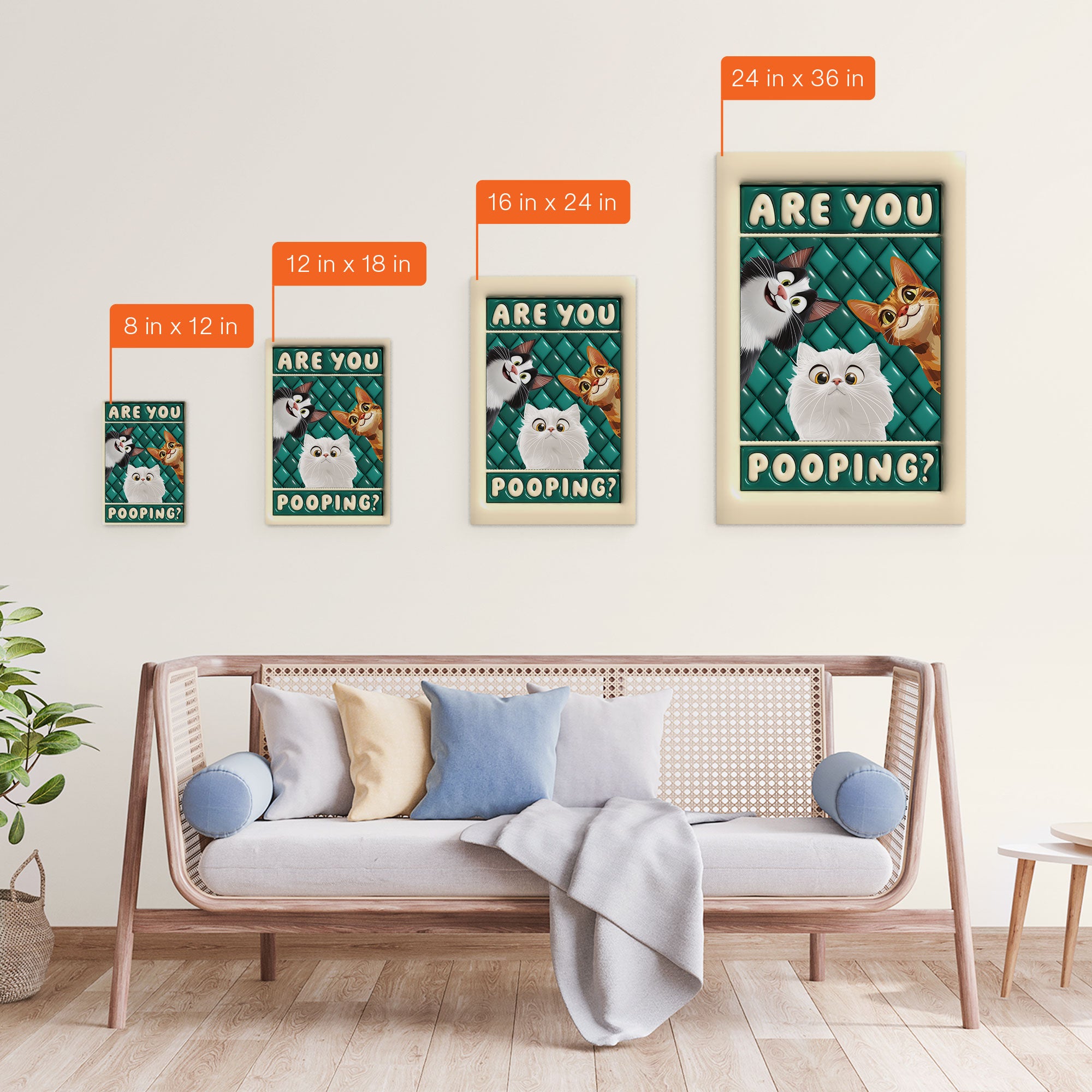 Are You Po*ping? - Personalized Wrapped Canvas