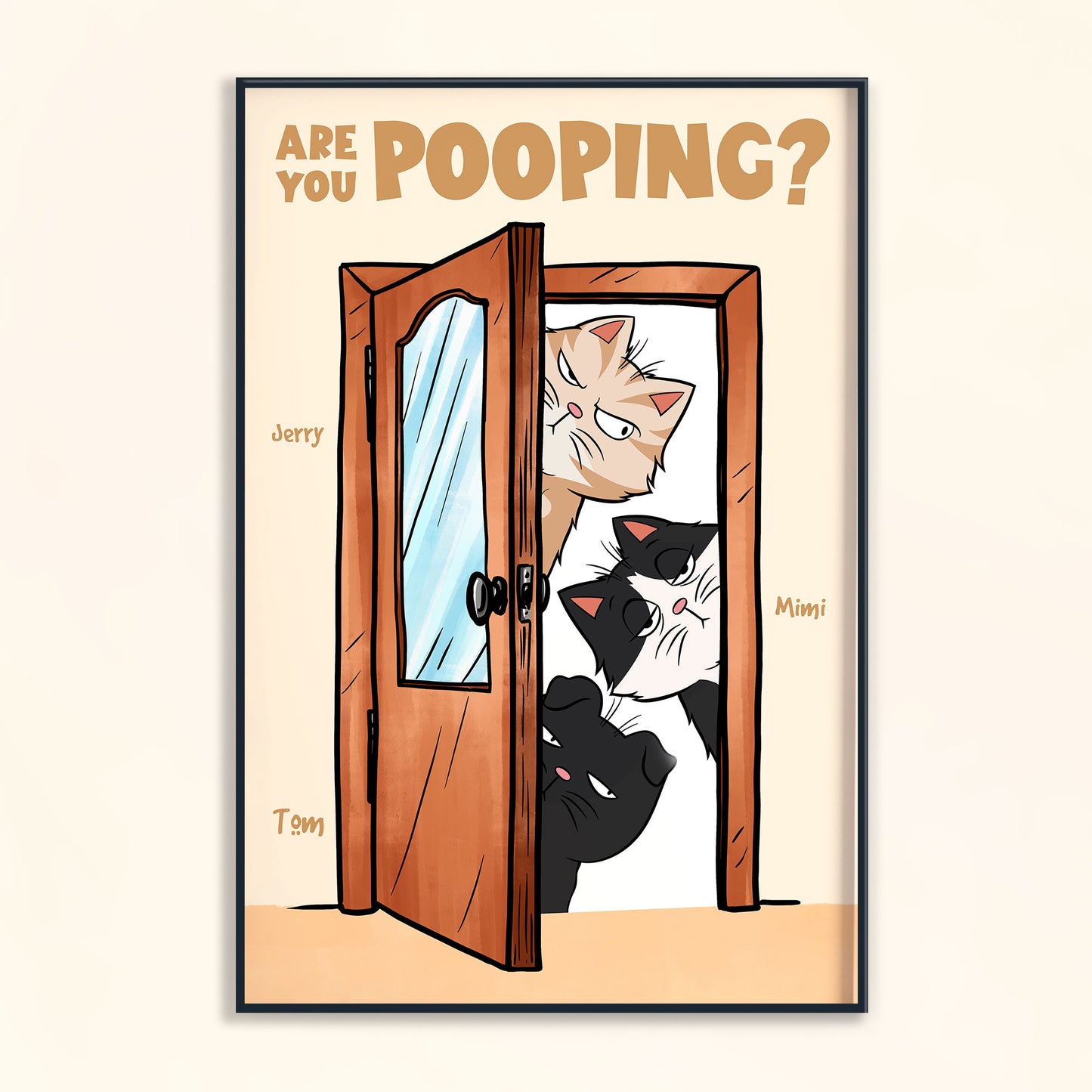 Are You Pooping? Funny Bathroom - Personalized Poster