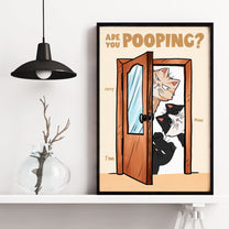 Are You Pooping? Funny Bathroom - Personalized Poster