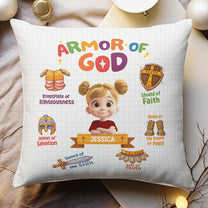 Armor Of God Gift For Kids - Personalized Pillow (Insert Included)
