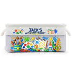 Art-Supply-Basket-For-Painting-Lover-Kids,-Grandkids-Boy-Version-Personalized-Storage-Basket-5
