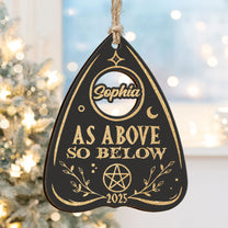 As Above So Below Planchette - Personalized Wooden Ornament