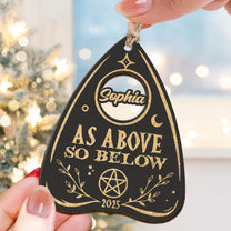 As Above So Below Planchette - Personalized Wooden Ornament