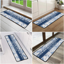 As For Me And My House We Will Serve The Lord - Personalized Runner Rug