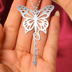 As I Sit In Heaven I Watch You Every Day - Custom Photo Name Necklace