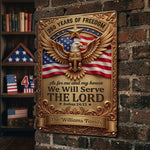 As_For_Me_And_My_House_We_Will_Serve_The_Lord_250Th_Usa_Personalized_Metal_Sign_2