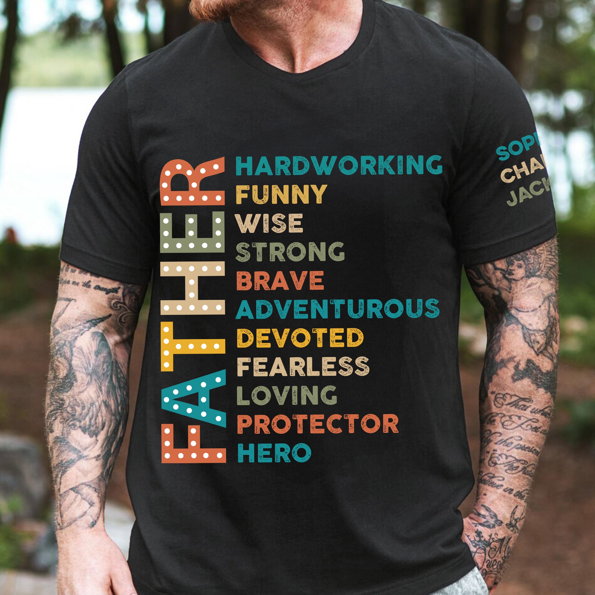 Awesome Father - Personalized Shirt