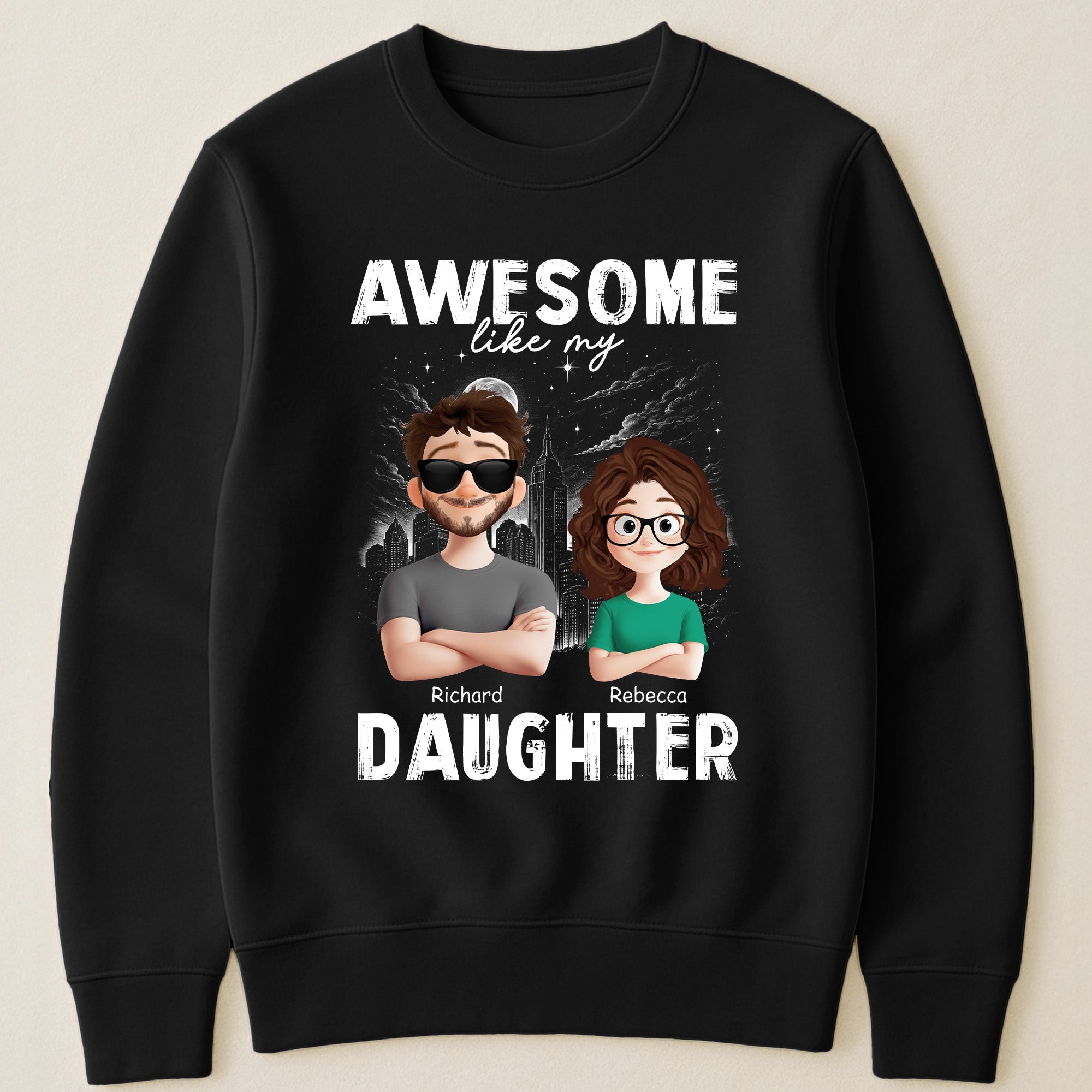 Awesome Like My Daughters, Sons, Children - Gifts For Dad - Personalized Shirt