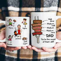 BBQ-Father'S-Day-Dad-You're-The-Rarest-Custom-Funny-Kids'-Faces-Personalized-Mug-5