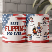 BBQ-Father's-Day-Dad-Best-Flippin'-Dad-Ever-Custom-Funny-Kids'-Faces-Personalized-Mug3