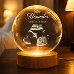 Baby Expecting Ultrasound Custom Photo - Personalized Night Light