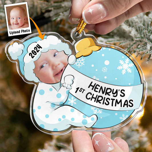 Baby First Christmas - Personalized Acrylic Photo Ornament