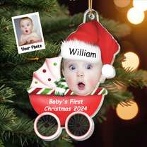 Baby First's Christmas 2024 - Personalized Acrylic Photo Ornament