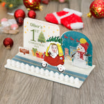 Baby's First Christmas Cozy Coupe - Personalized 3D Acrylic Photo Standee