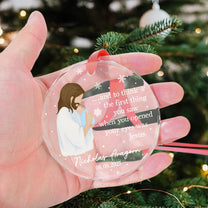 Baby Of Jesus Keepsake Infant Loss Sympathy Gift - Personalized Glass Ornament