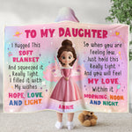 Baby Princess I Hugged This Soft Blanket - Personalized Wearable Blanket Hoodie