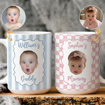 Baby Face Mug Father's Day Gift For New Dad, Husband - Personalized Mug